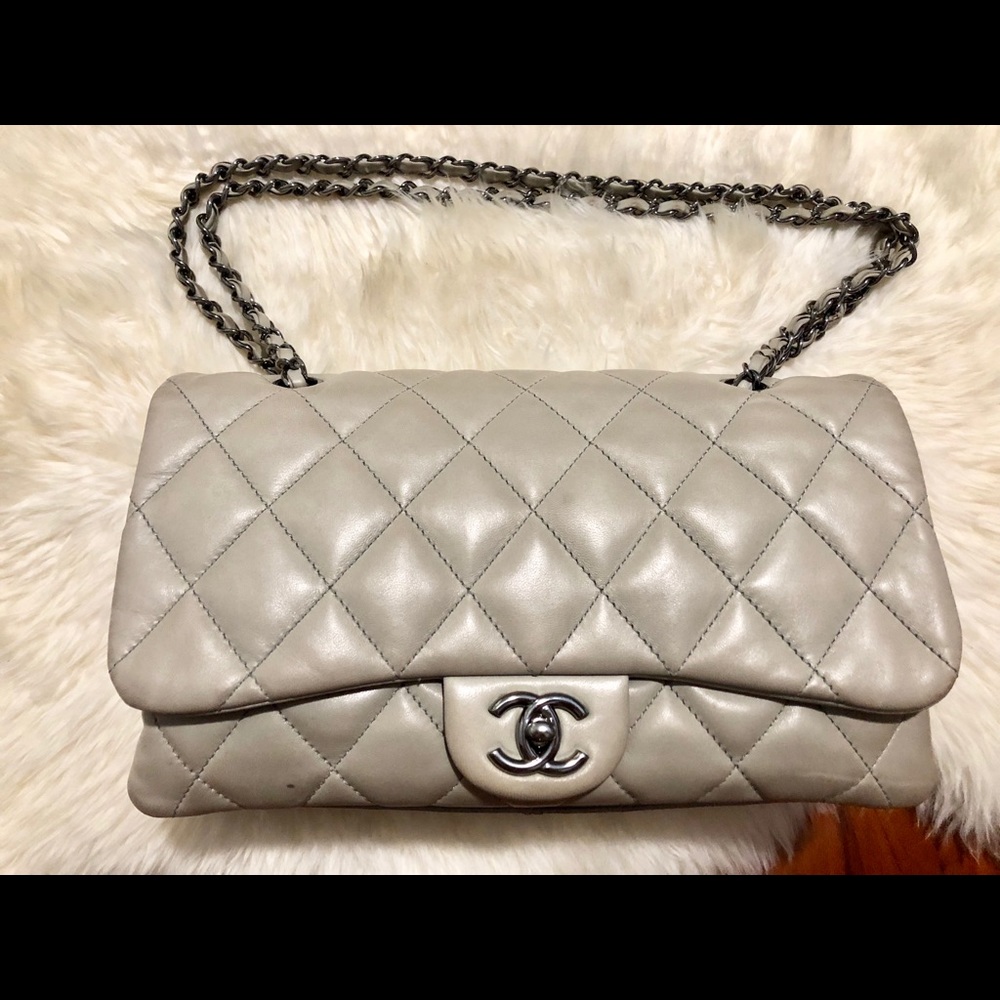 ❌❌SOLD❌❌Chanel Jumbo 3 in grey lambskin